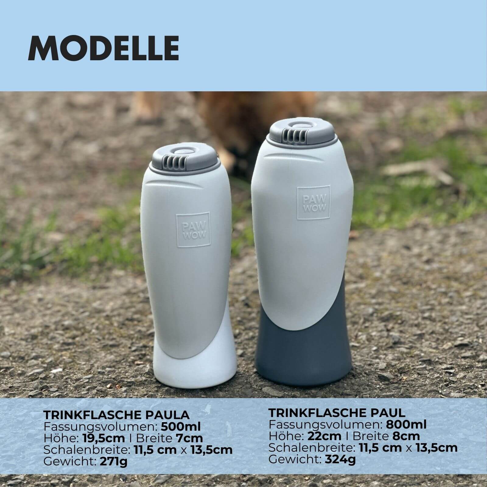 Trinkflasche für Hunde PAULA 500ml