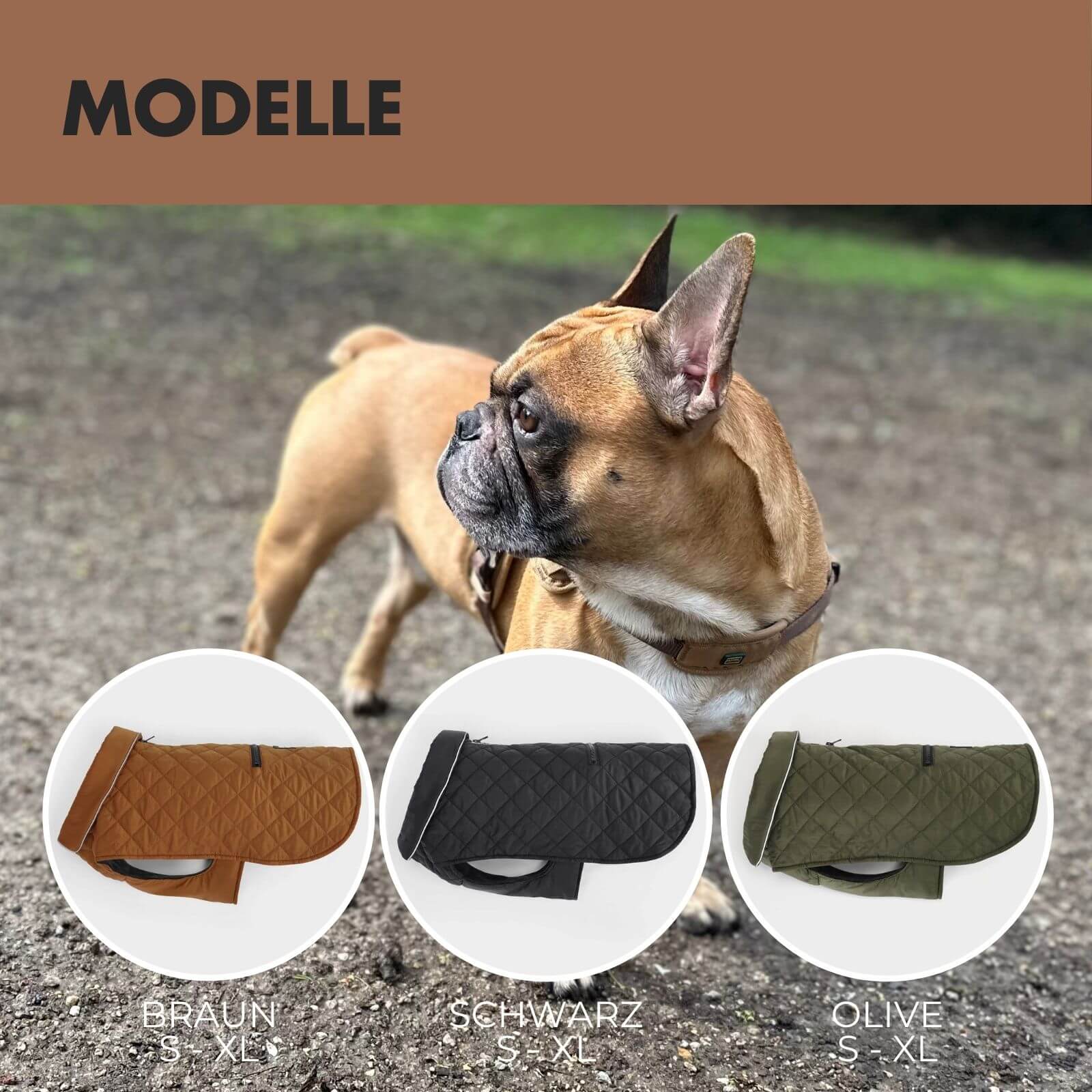 Hundejacke FRITZ Braun