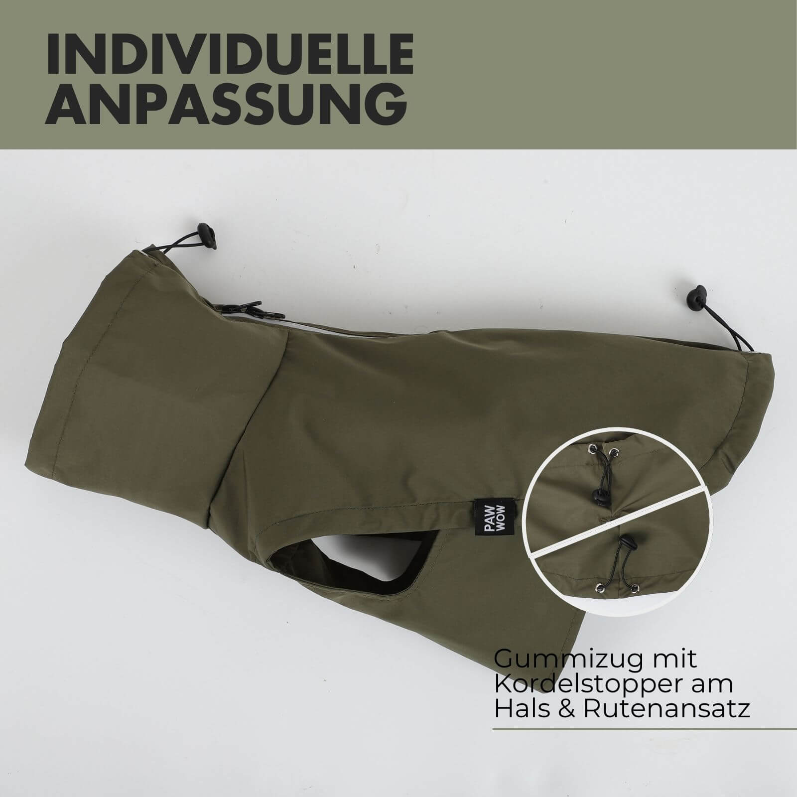Hunderegenmantel OSKAR Olive
