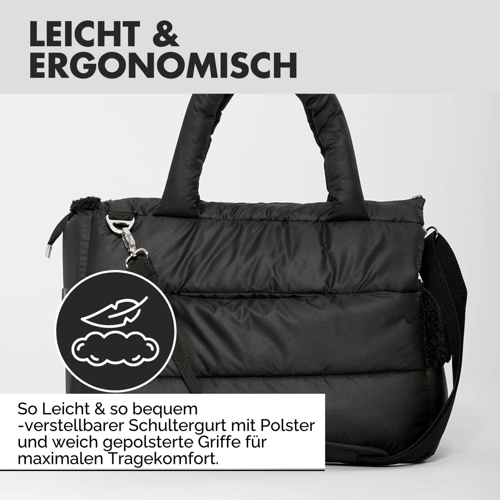 Hundetragetasche SARA Schwarz