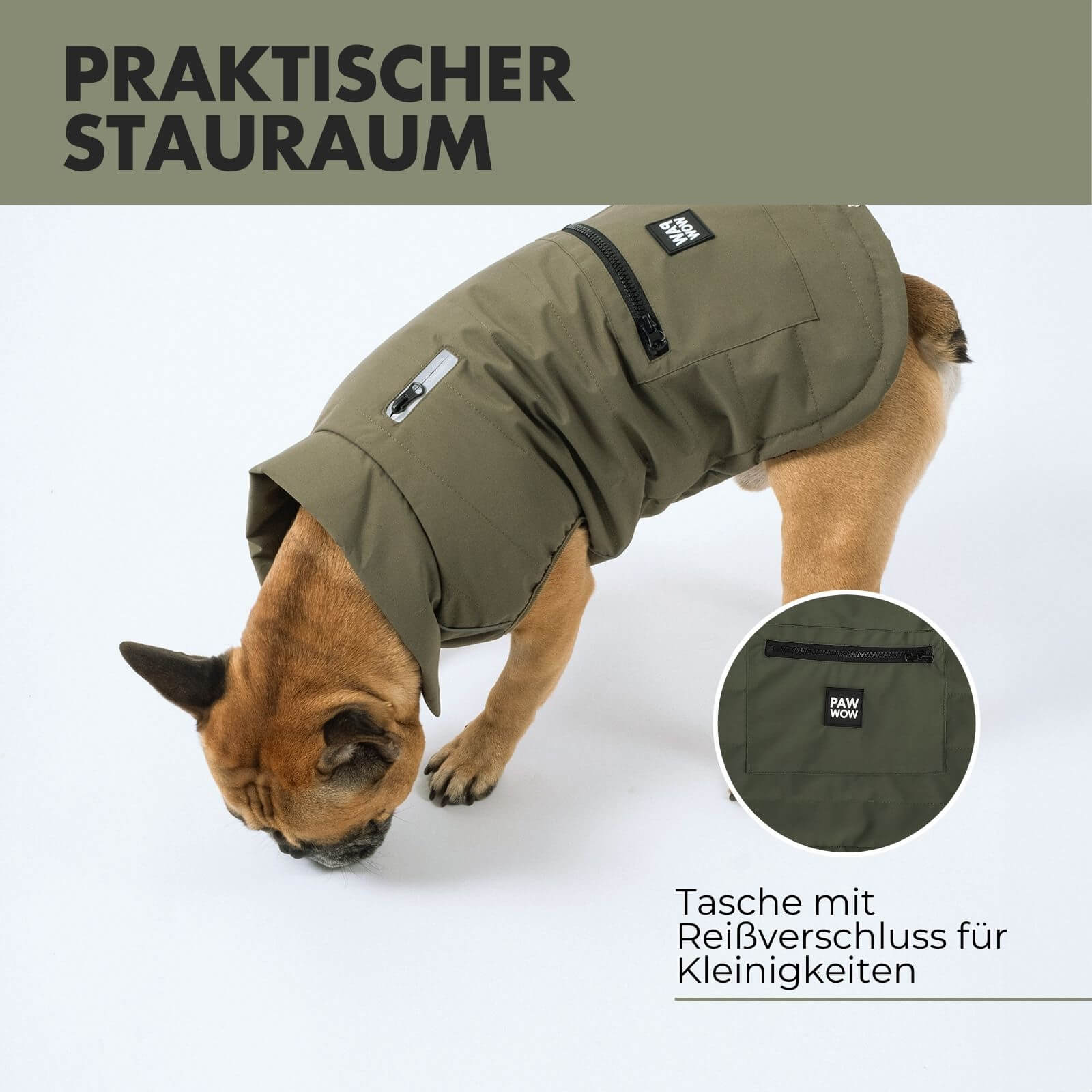 Hundejacke TONI Olive
