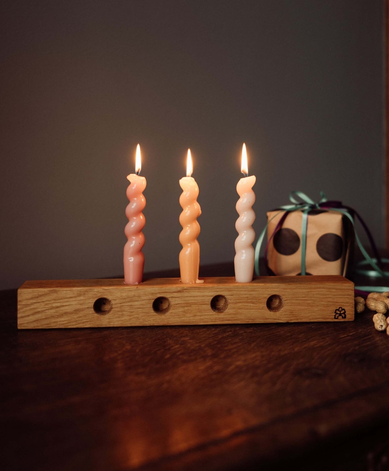 Adventskranz Holz - Kerzenständer KAWENTSKRANZ