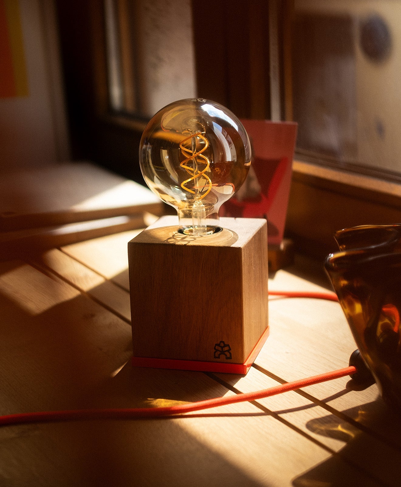 Tischlampe Holz LORENZ